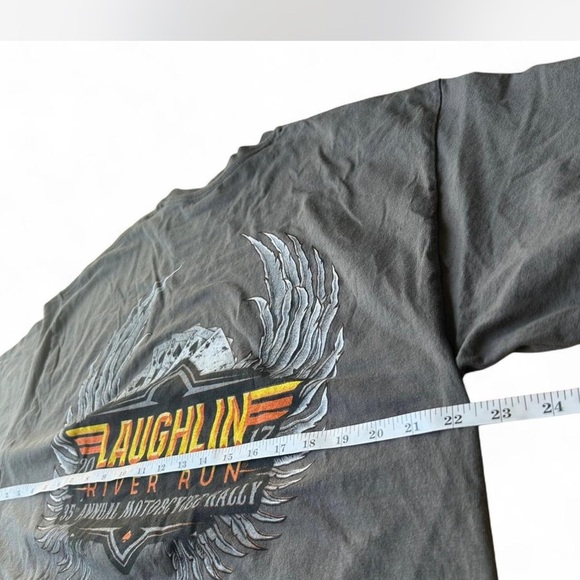 Grey Laughlin River Run 2011 35th Annual Motorcycle Rally Cotton Tee XL - Picture 3 of 6